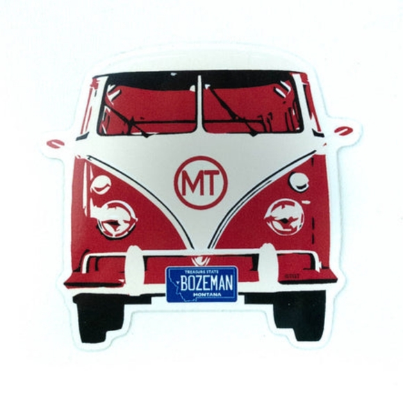 TGT Stickers Office Yellowstone National Park Hippie Van Bus